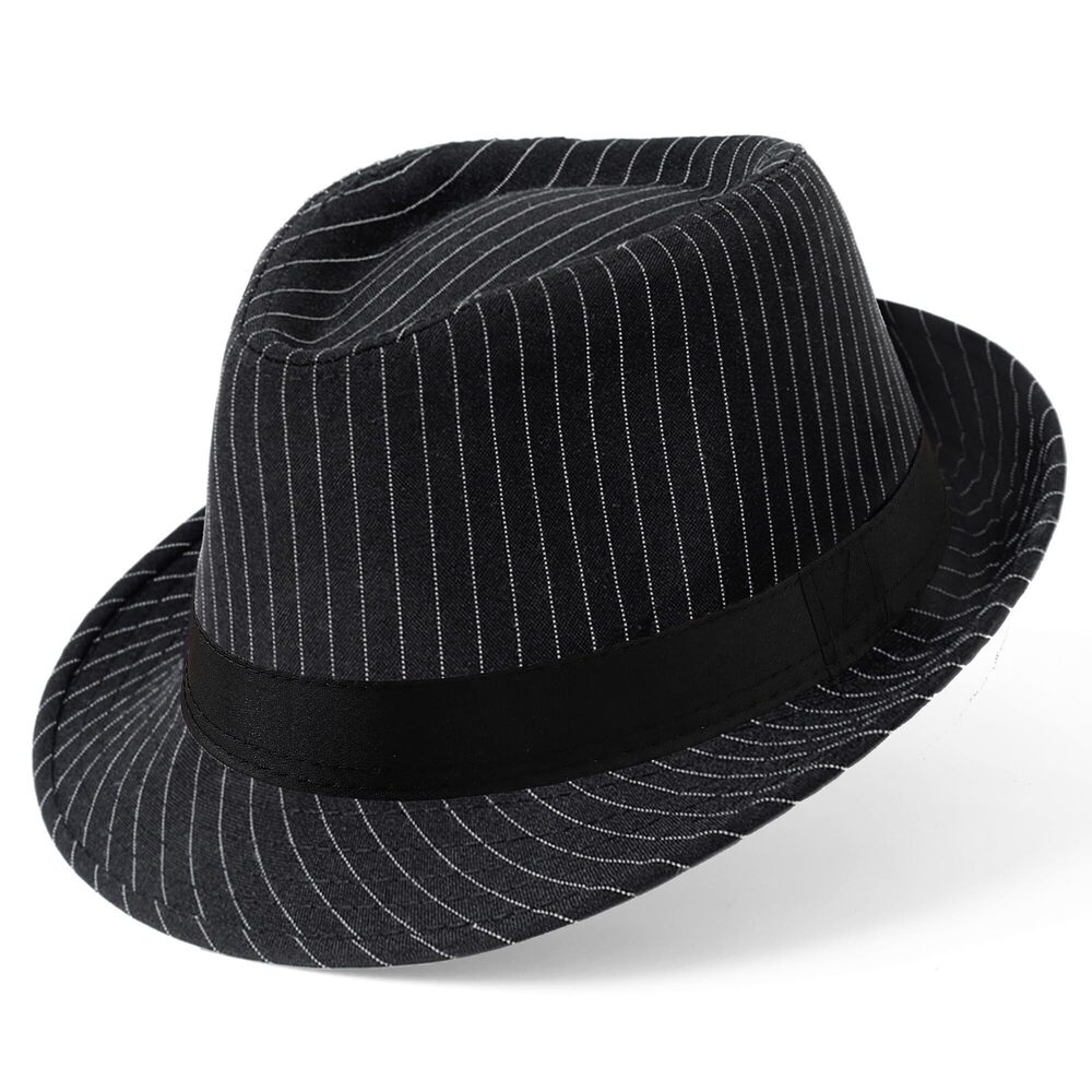 3783 Straw Trilby Fedora Hat -1920s Felt Panama Hat Short Brim Summer Cap